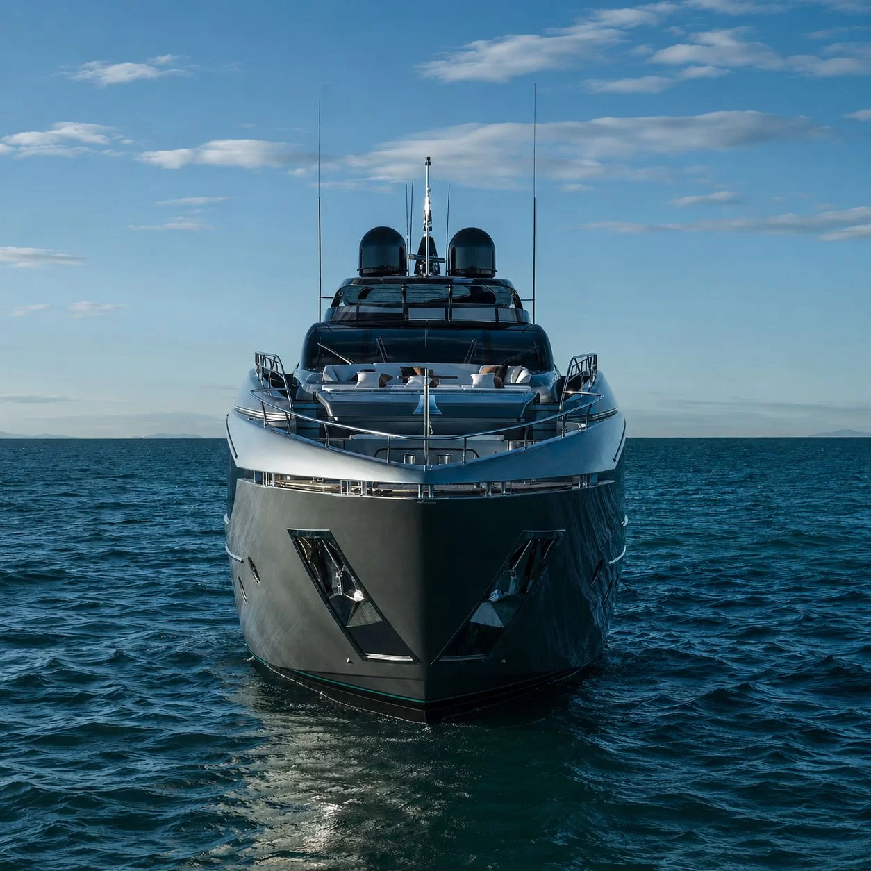 Luxury yacht exterior